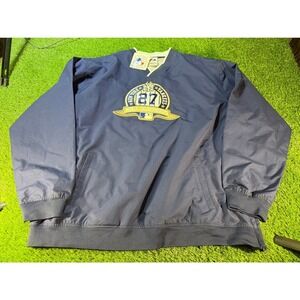 Rare Majestic New York Yankees 27 World Championship Pullover Navy/Gold Size xxl